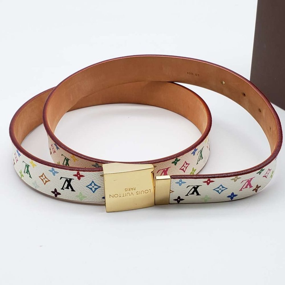 Authentic Louis Vuitton Belt Saint Tulle Carre - Picture 4 of 15